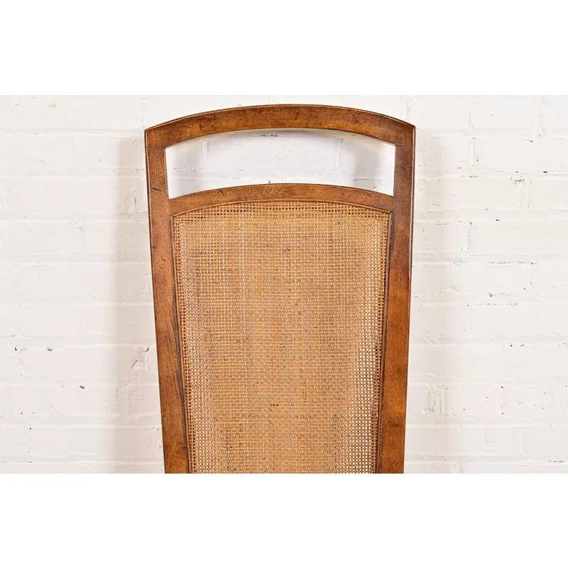 Tappezzeria Drexel Heritage - Sedie con schienale alto moderne del metà del secolo o sedie da pranzo, coppia in vendita