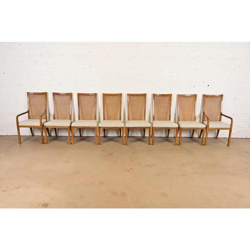 Drexel Heritage Chaises d'appoint ou chaises de salle à manger en noyer, modernes du milieu du siècle, paire en vente 6