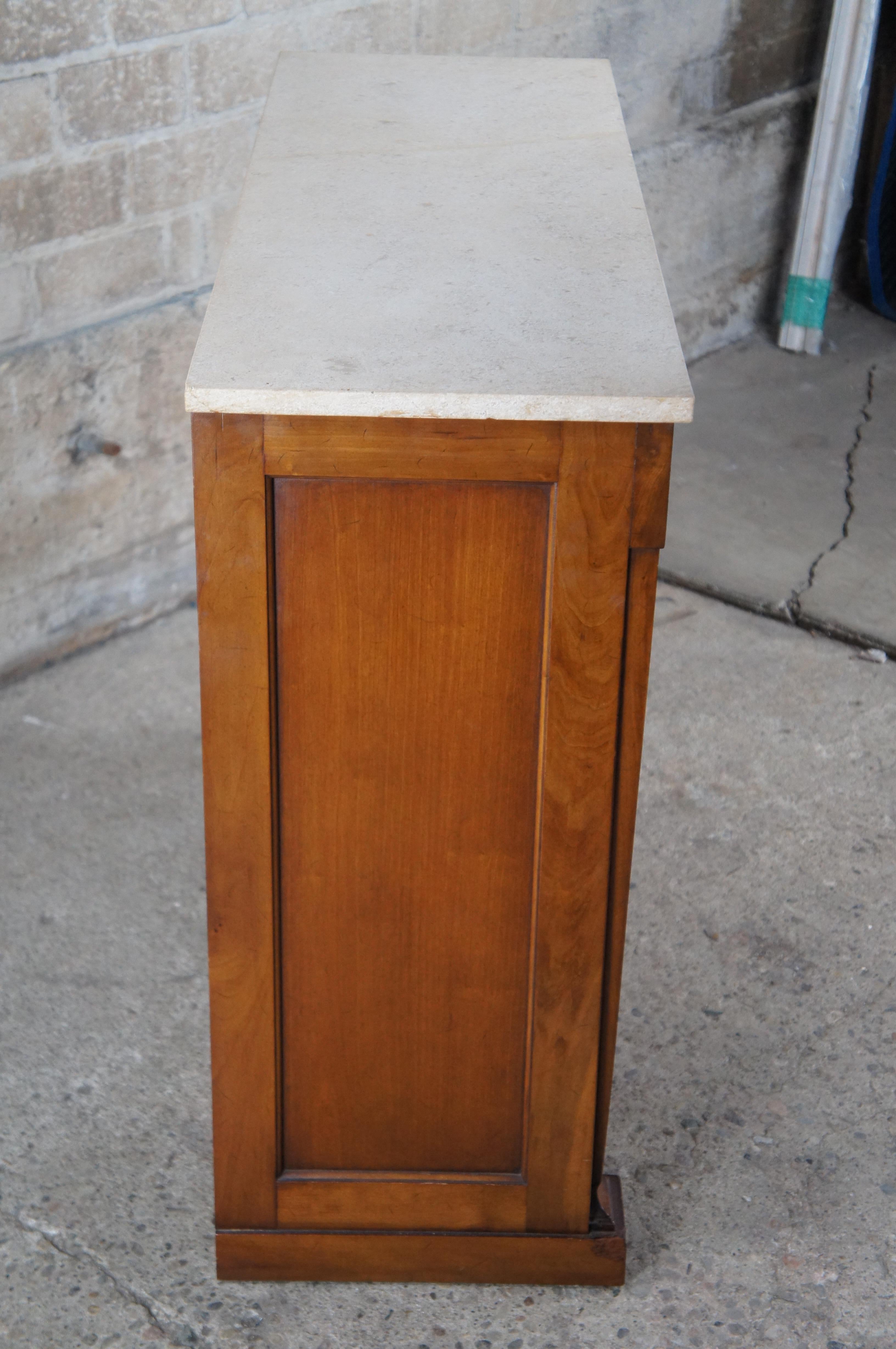 Drexel Heritage Mid Century Palazzo Walnut Bar Buffet Console Cabinet 40