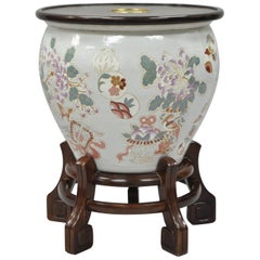 Retro Drexel Heritage Ming Treasures Porcelain Chinese Urn Pedestal Dining Table Base