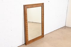 Drexel Heritage Modern Large Walnut Framed Beveled Mirror