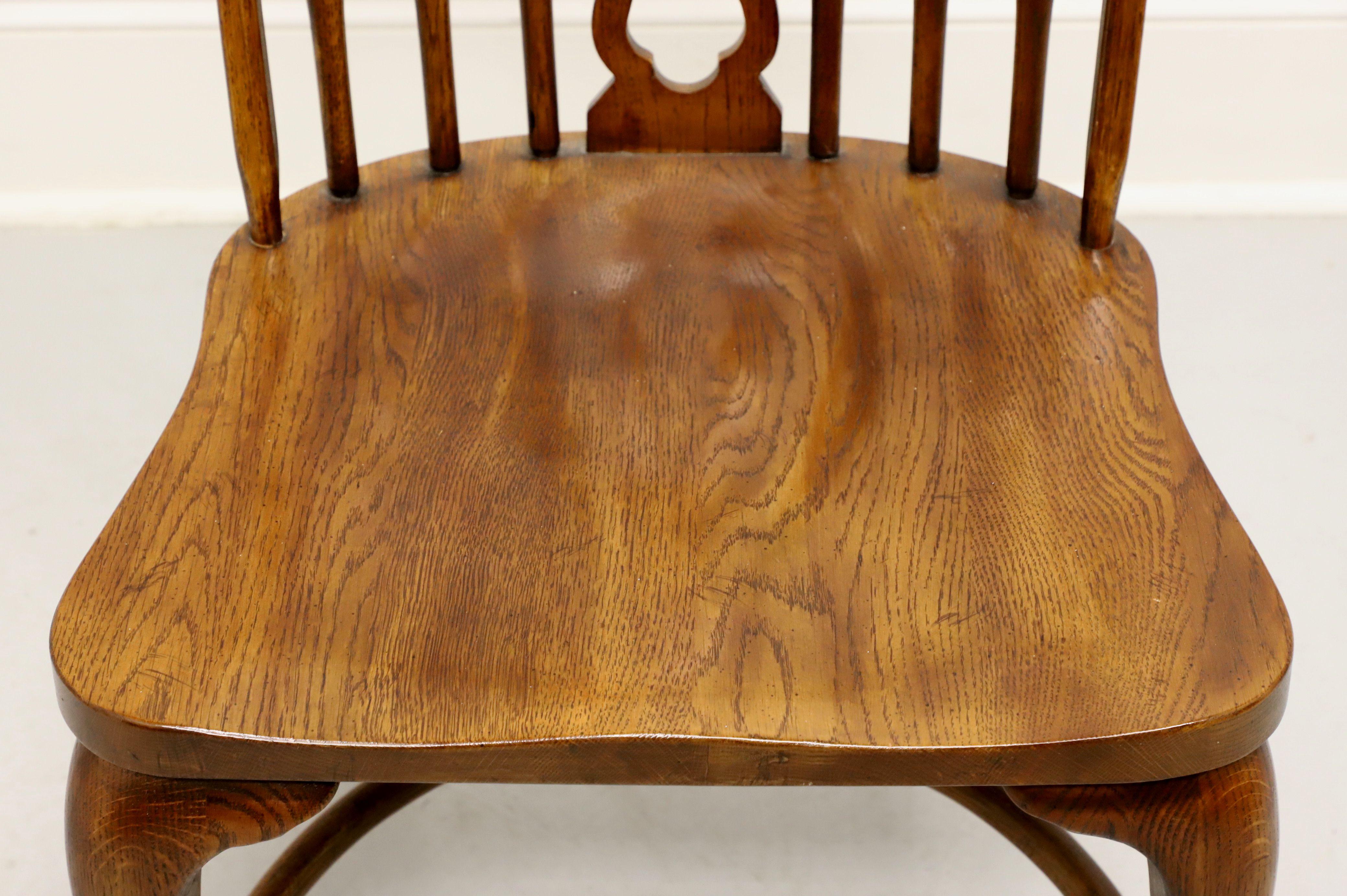 20th Century DREXEL HERITAGE Oak Windsor Dining Side Chairs - Pair B