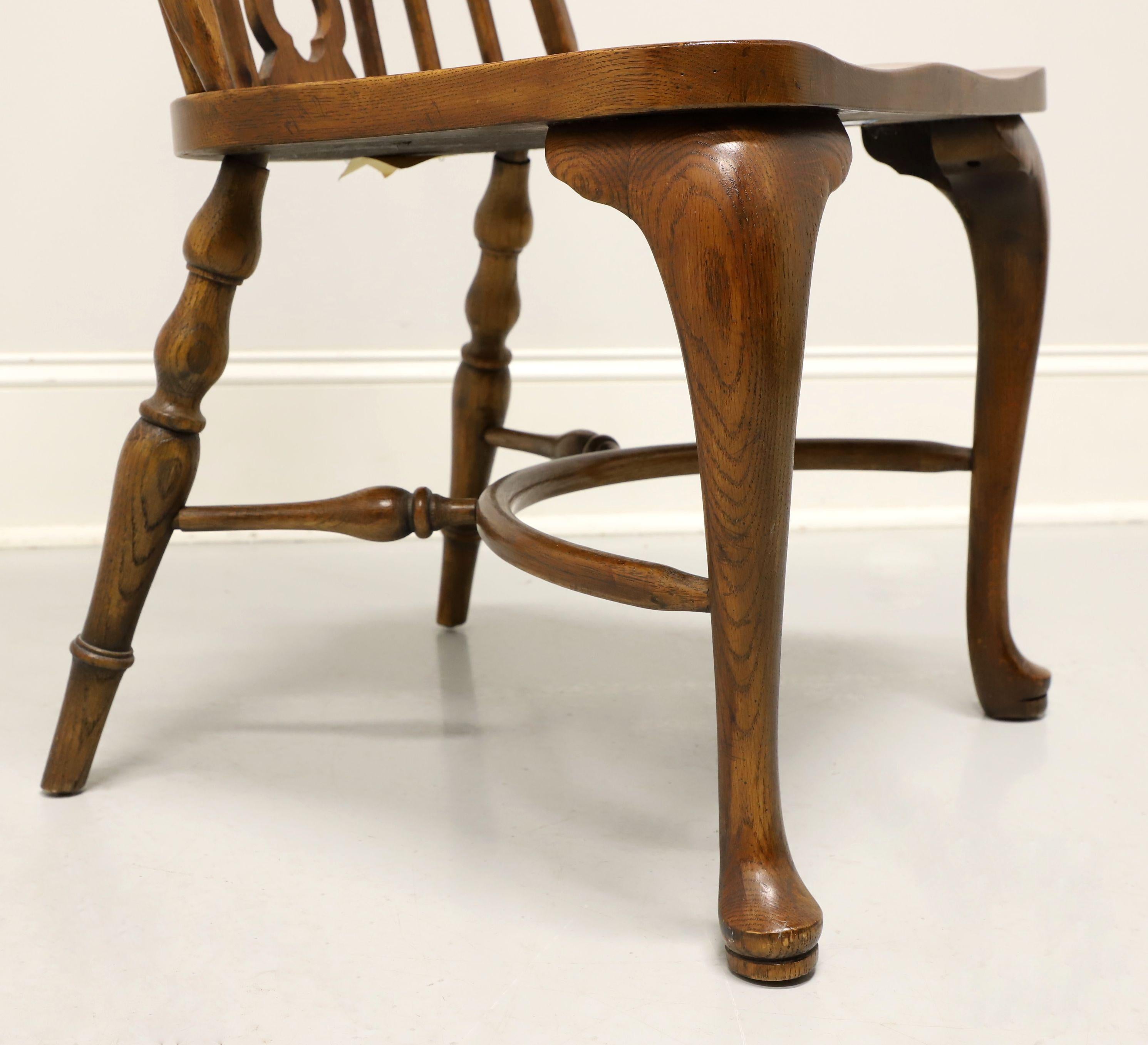 DREXEL HERITAGE Oak Windsor Dining Side Chairs - Pair B 1