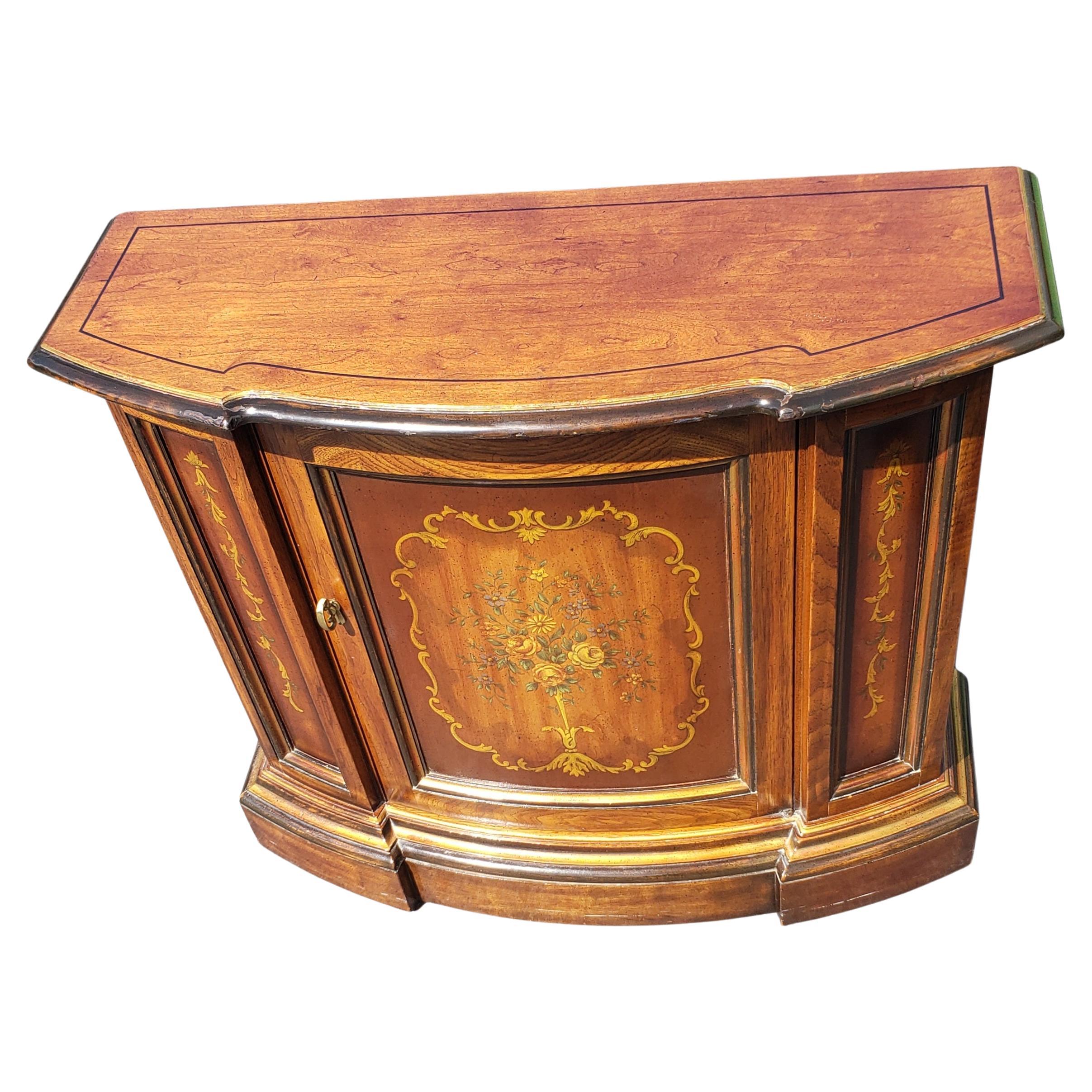 Modern Drexel Heritage Ornate Console Cabinet Table For Sale