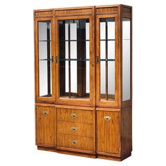 Drexel Heritage "Passage" Campaign Style Lit China Cabinet