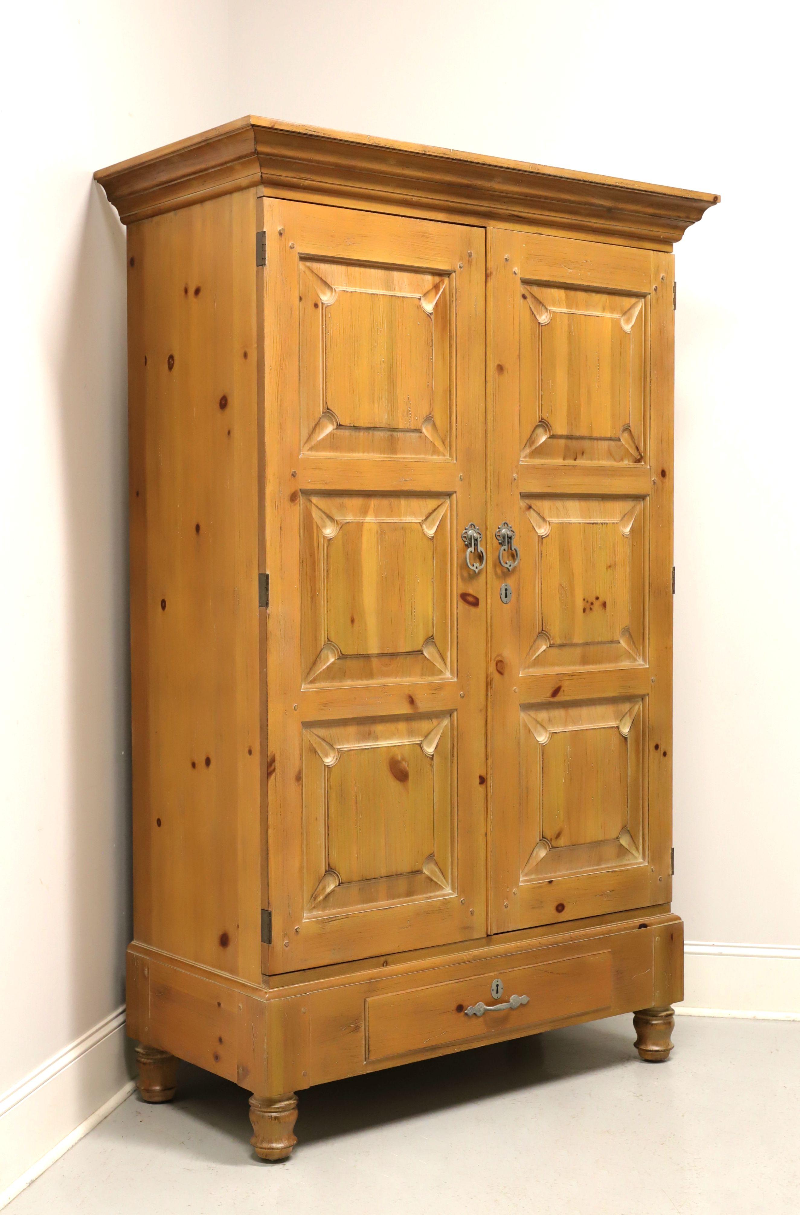 DREXEL HERITAGE Sonora Pine Spanish Mission Armoire / Linen Press 7