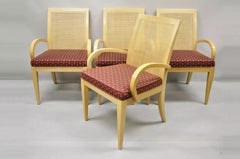 Drexel Heritage Studio Contemporary Modern Blonde Wood Dining Set Table 4 Chairs