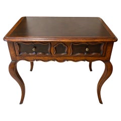 Drexel Heritage Table with Leather Inlay