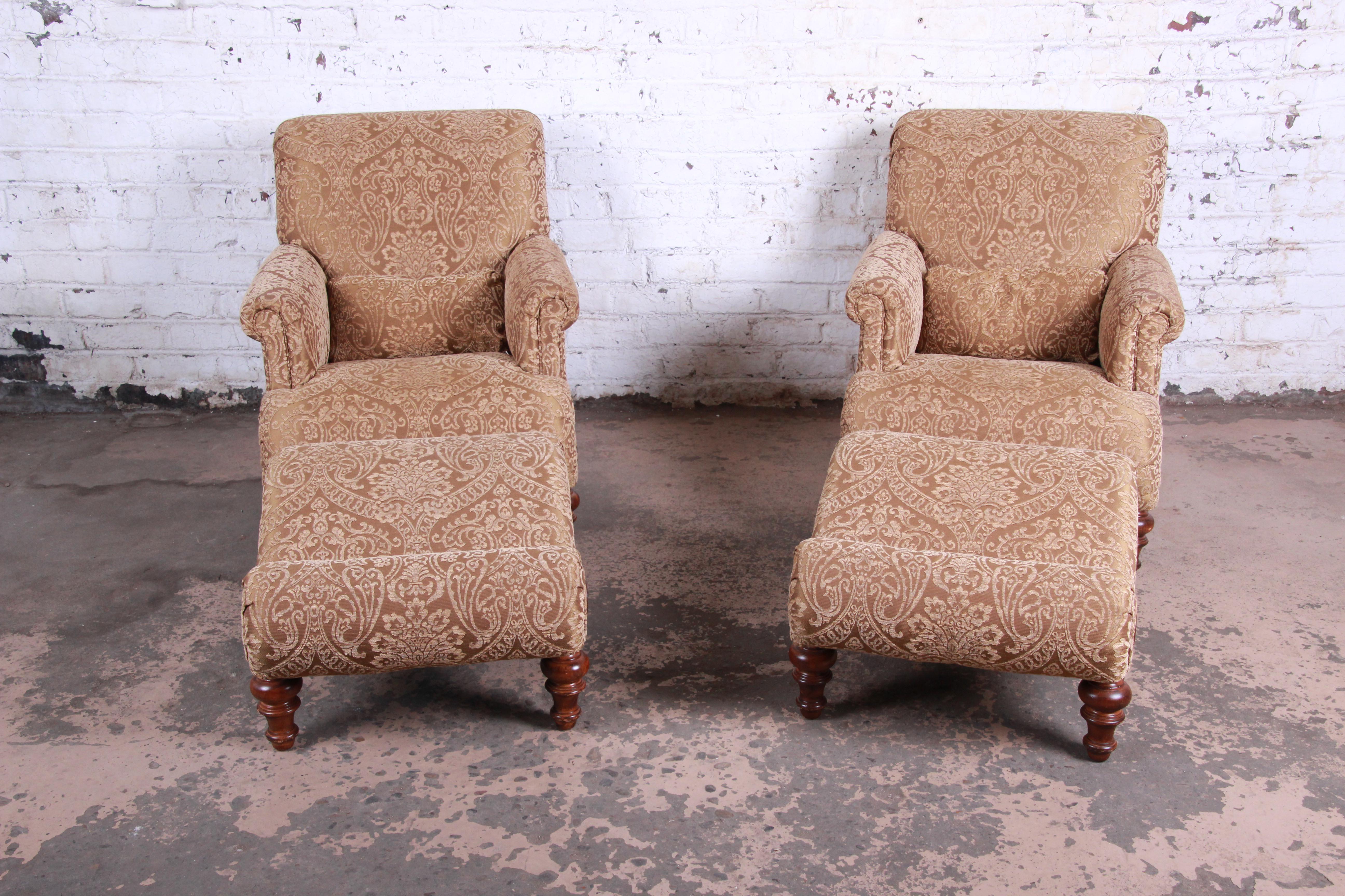 drexel heritage chair and ottoman
