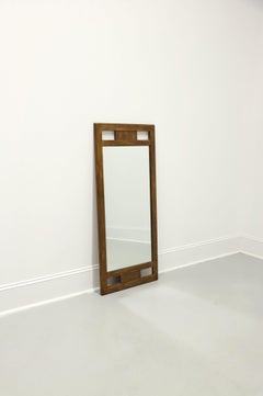 DREXEL HERITAGE Woodbriar Pecan Campaign Style Wall Mirror