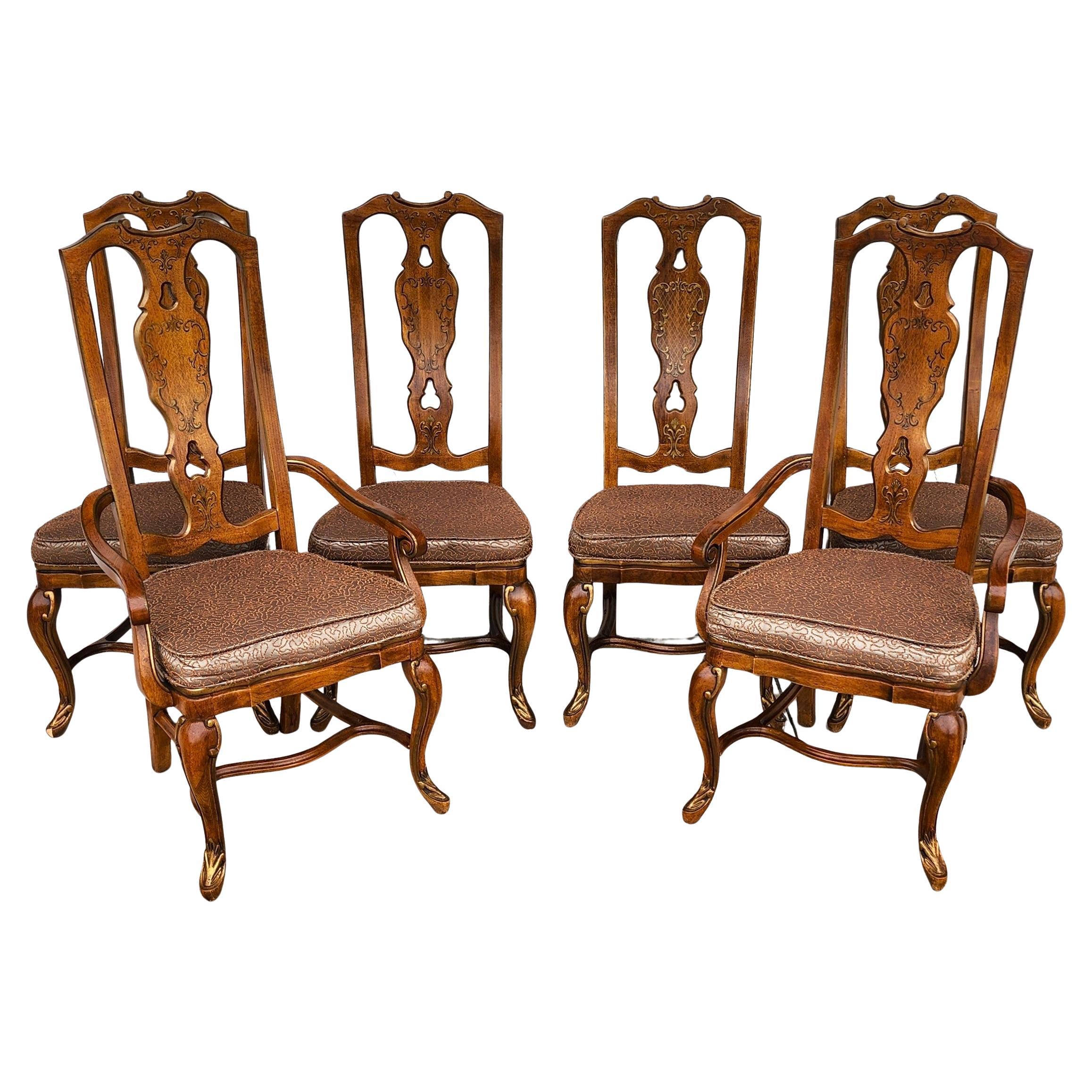 Set di 6 sedie da pranzo toscane Drexel in vendita
