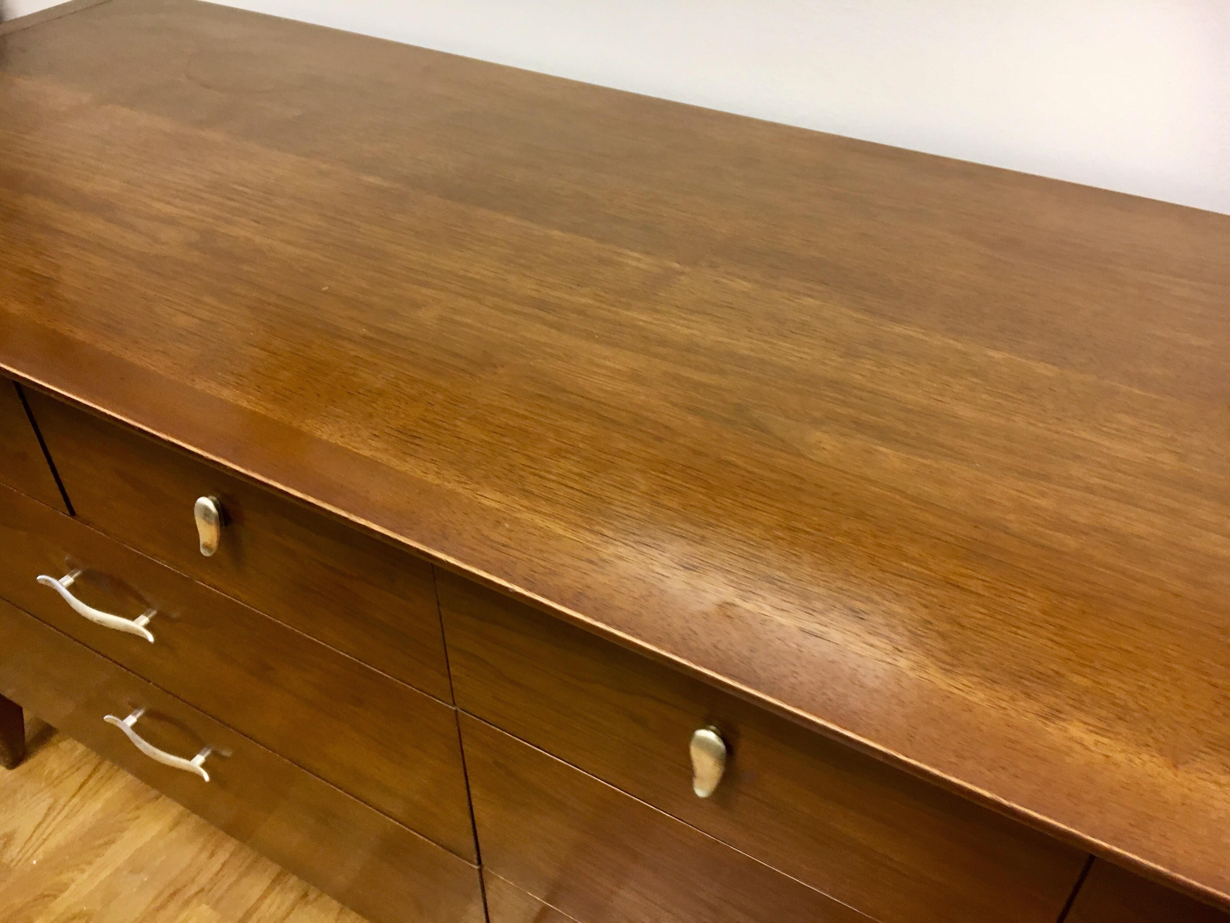 Drexel John Van Koert Profile Midcentury Dresser Chest of Drawers Eight Drawers 4