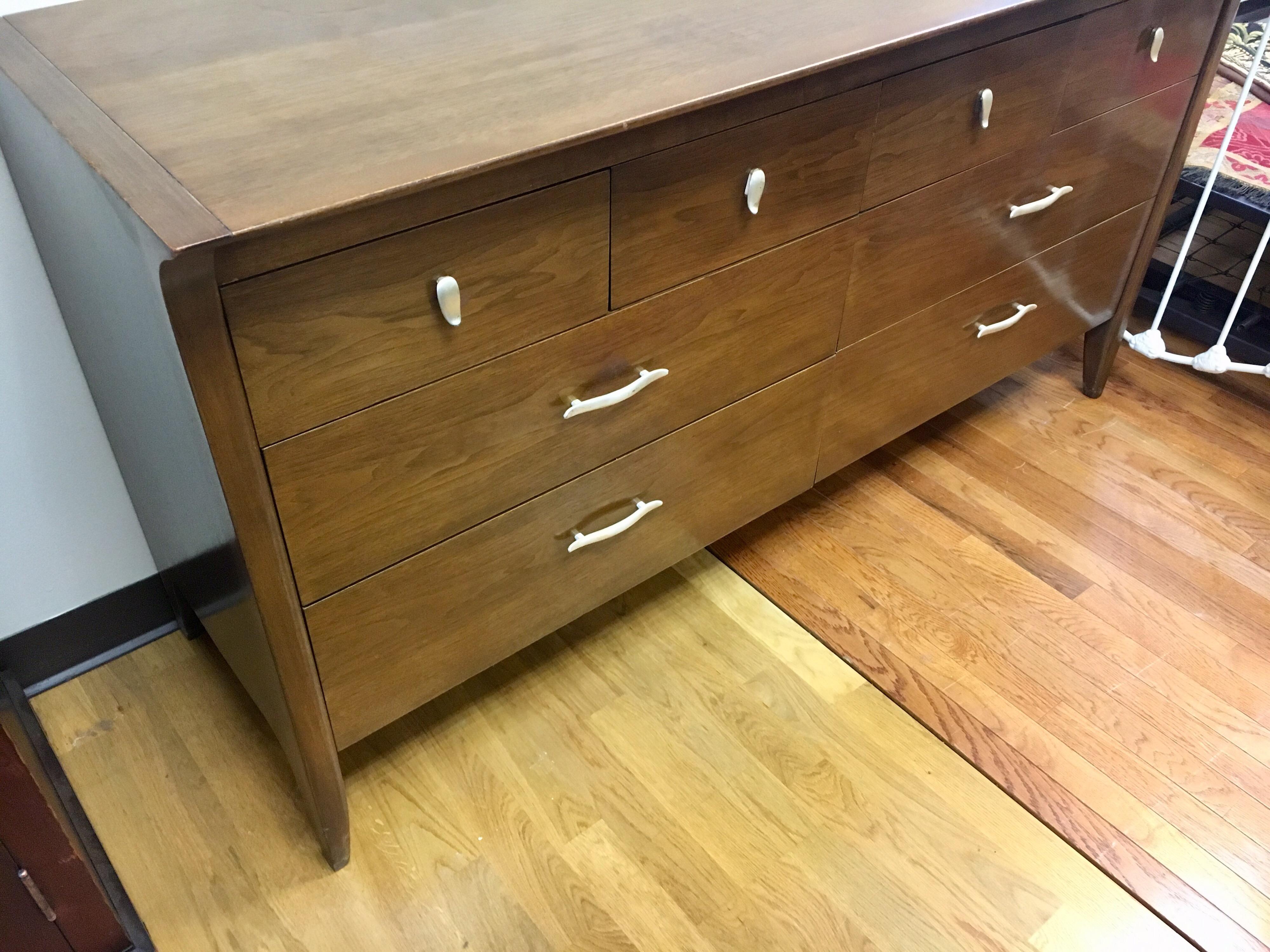 Drexel John Van Koert Profile Midcentury Dresser Chest of Drawers Eight Drawers 2