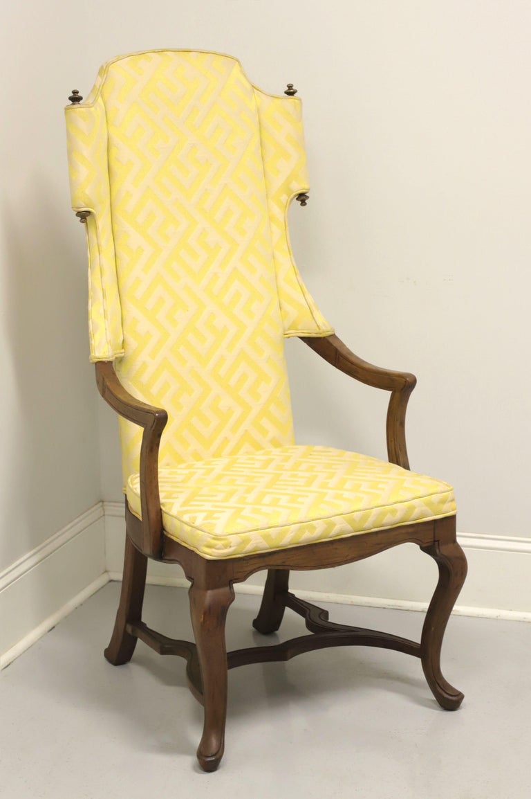 DREXEL Mid 20th Century Spanish Style Wing Chair For Sale 4