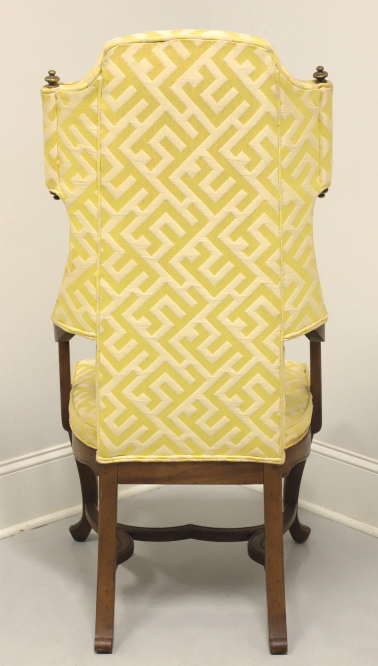 American DREXEL Mid 20th Century Spanish Style Wing Chair For Sale