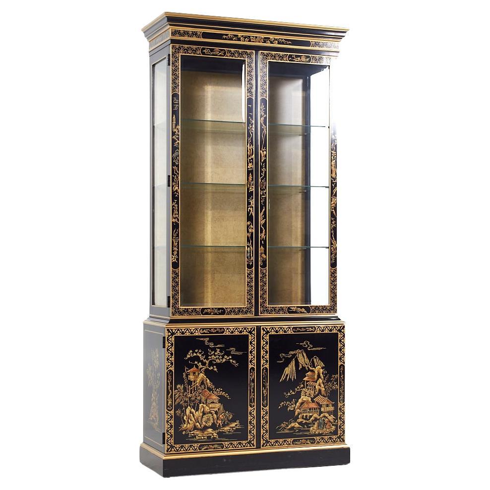 SOLD 04/18/24 Drexel Mid Century Chinoiserie Painted Cabinet