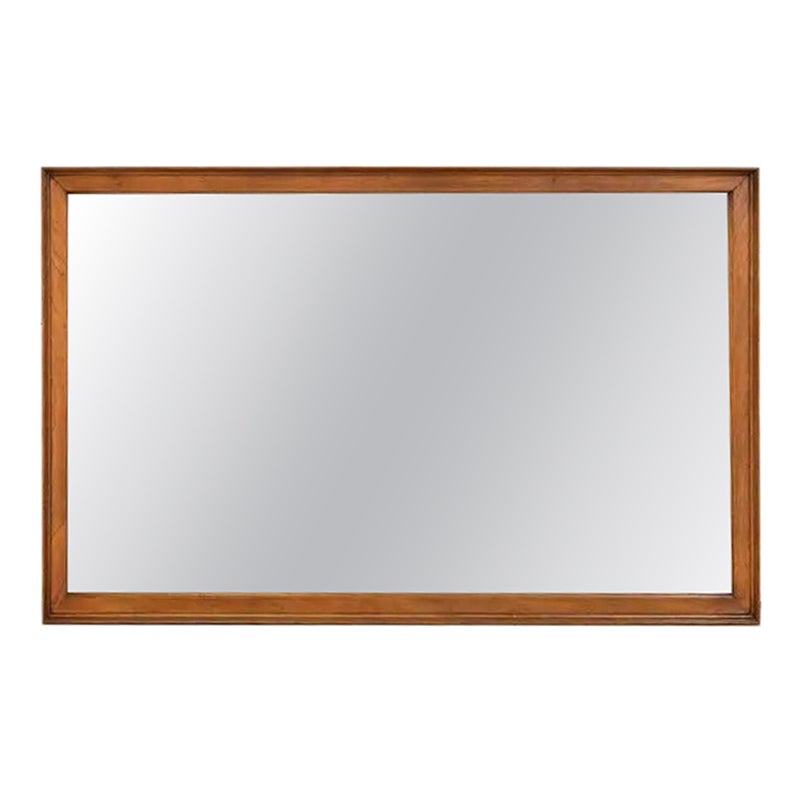 Drexel Mid-Century Modern Large Walnut Framed Wall Mirror, 1960s