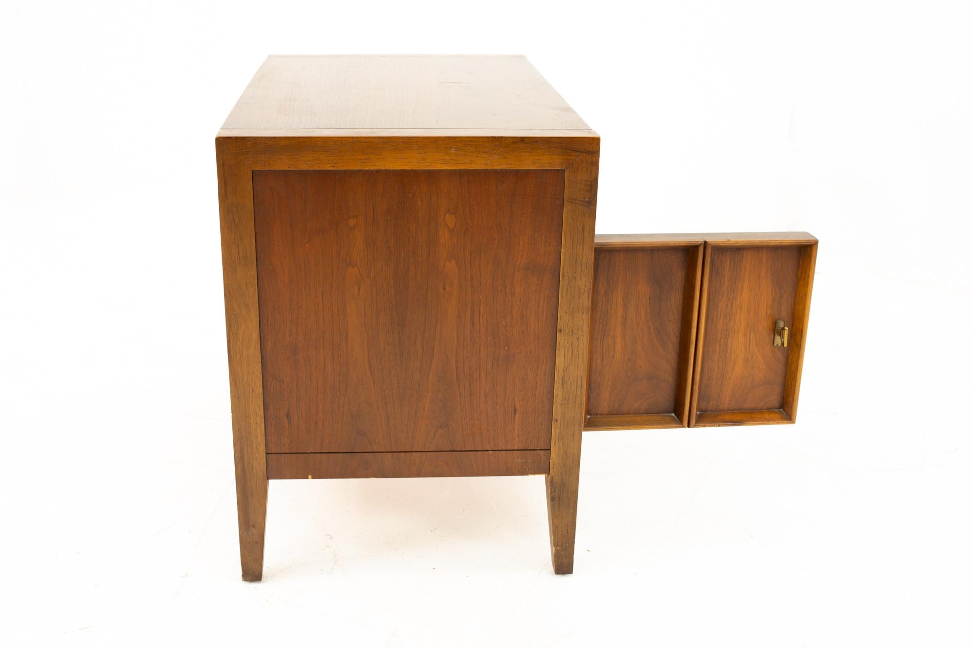 Drexel Mid Century Walnut Nightstand 1