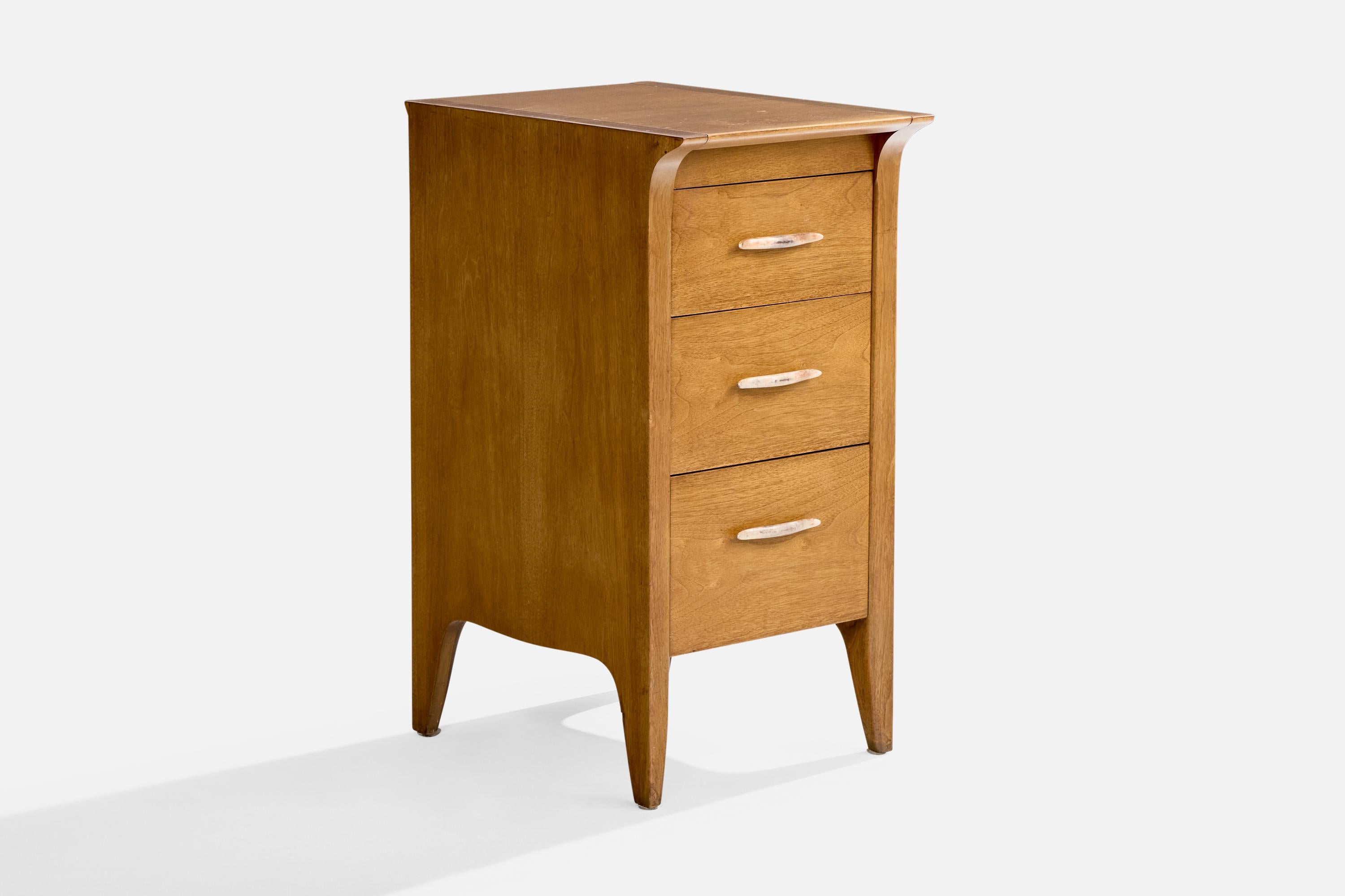 Americano Drexel, Comodini, Acero, Metallo, USA, anni '50 in vendita