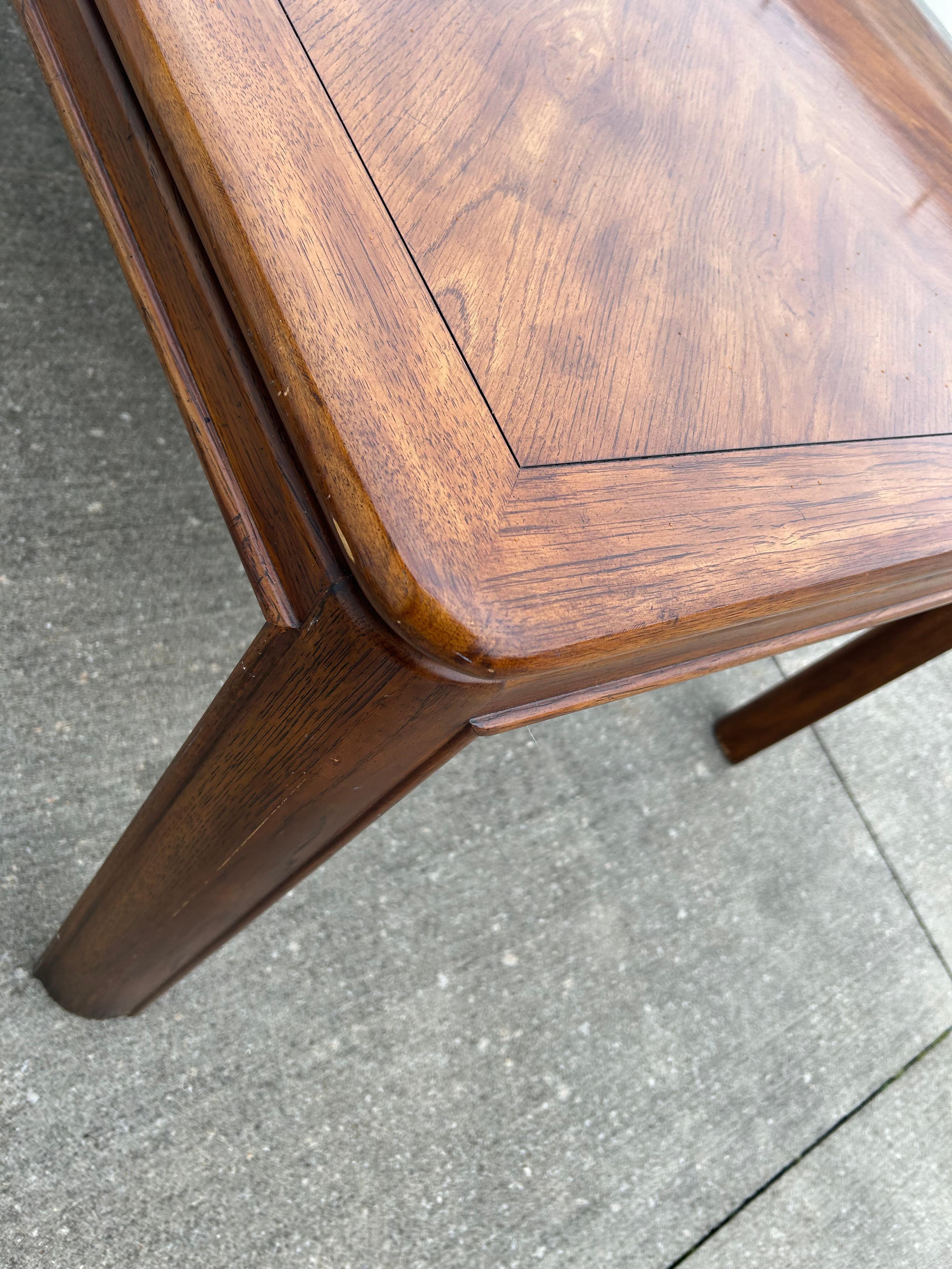 20th Century Drexel Passage Dining Table w/ Two Leaves For Sale