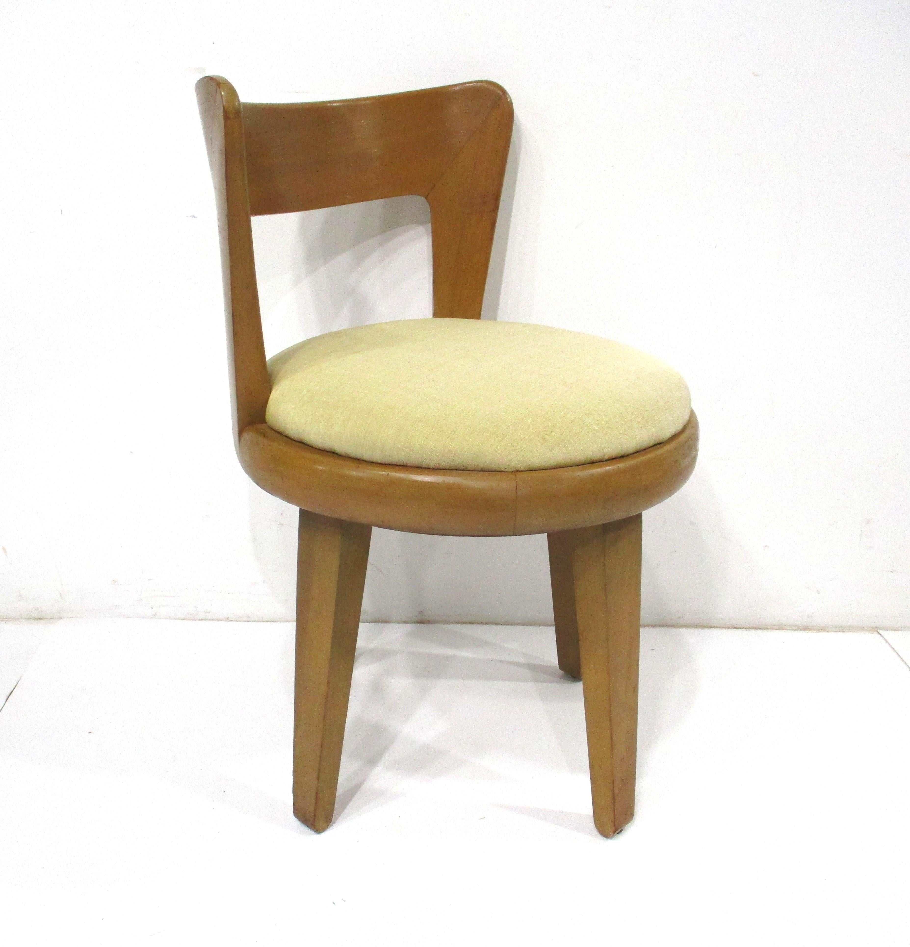 Mid-Century Modern Drexel Precedent Vanity Stool by Edward Wormley