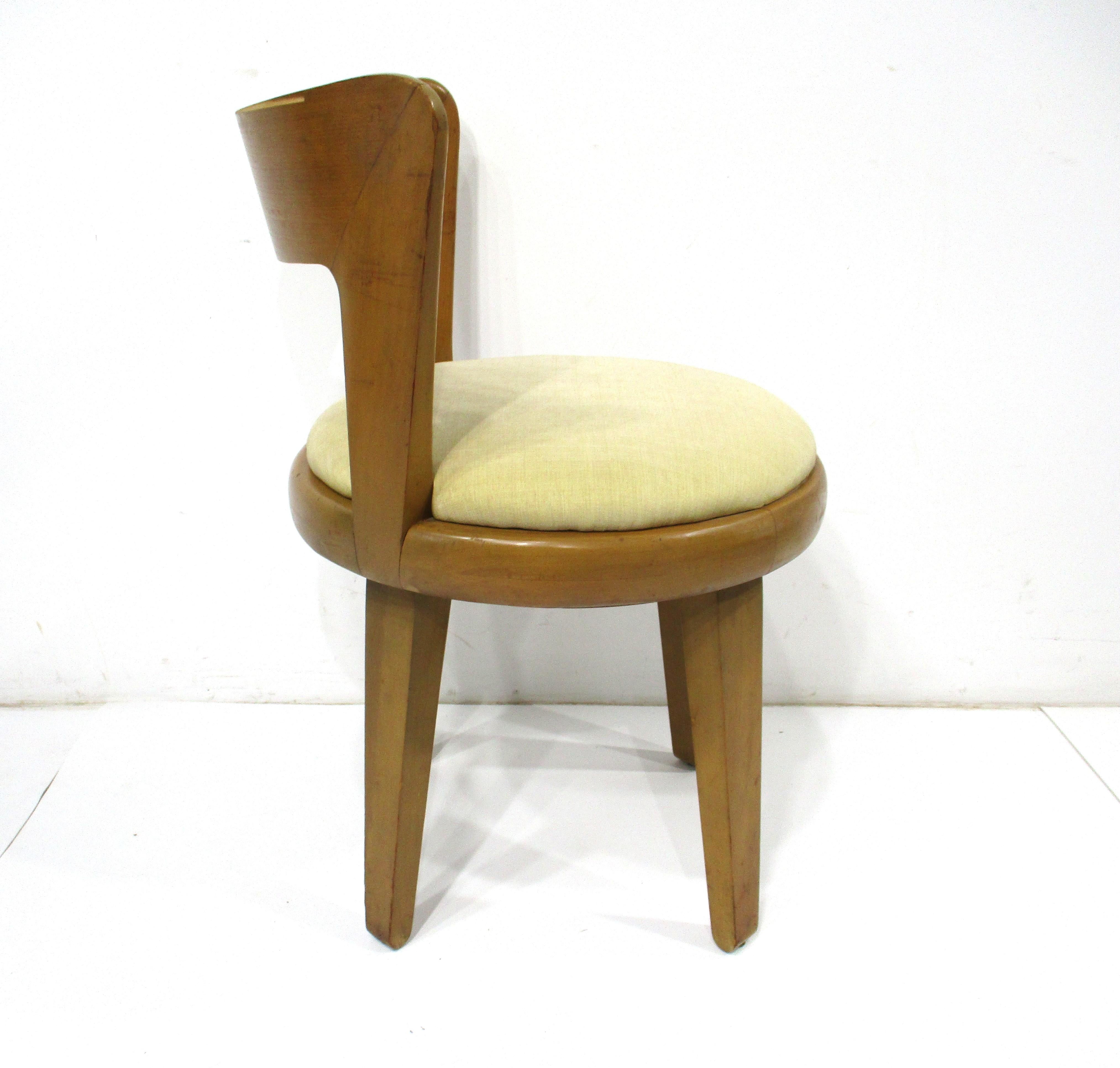 American Drexel Precedent Vanity Stool by Edward Wormley