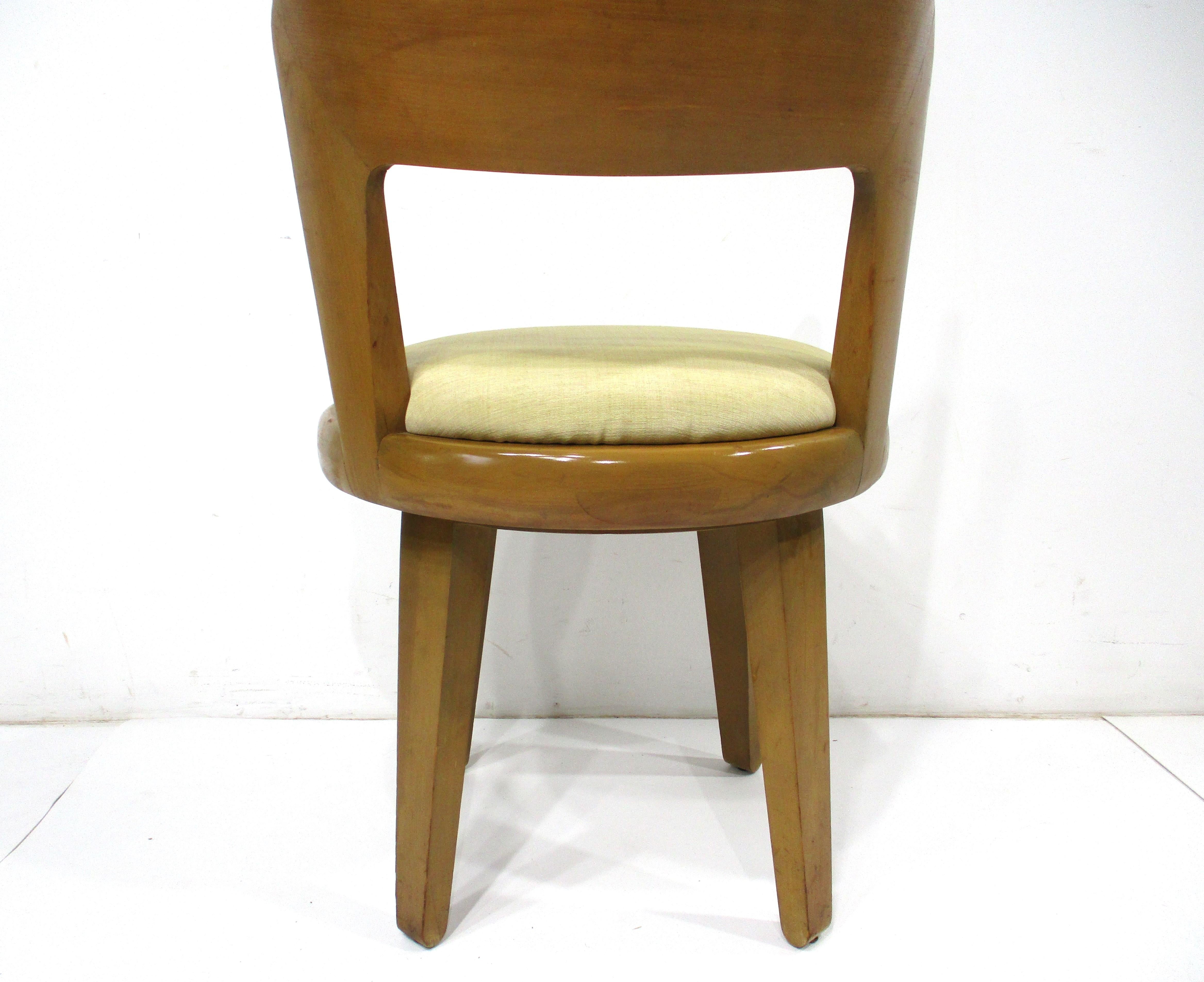 Upholstery Drexel Precedent Vanity Stool by Edward Wormley