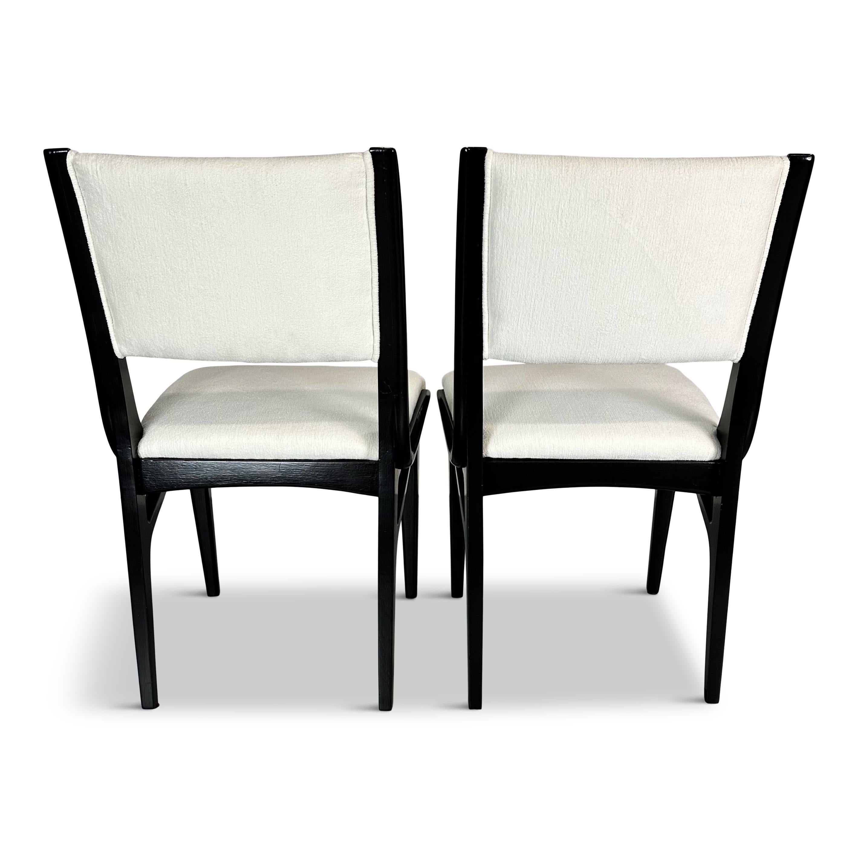 Ensemble Drexel de six fauteuils laqués modernistes de John Van Koert Mid Century en vente 2