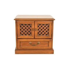 Drexel Spanish Colonial Carved Walnut Nightstand, 1960s