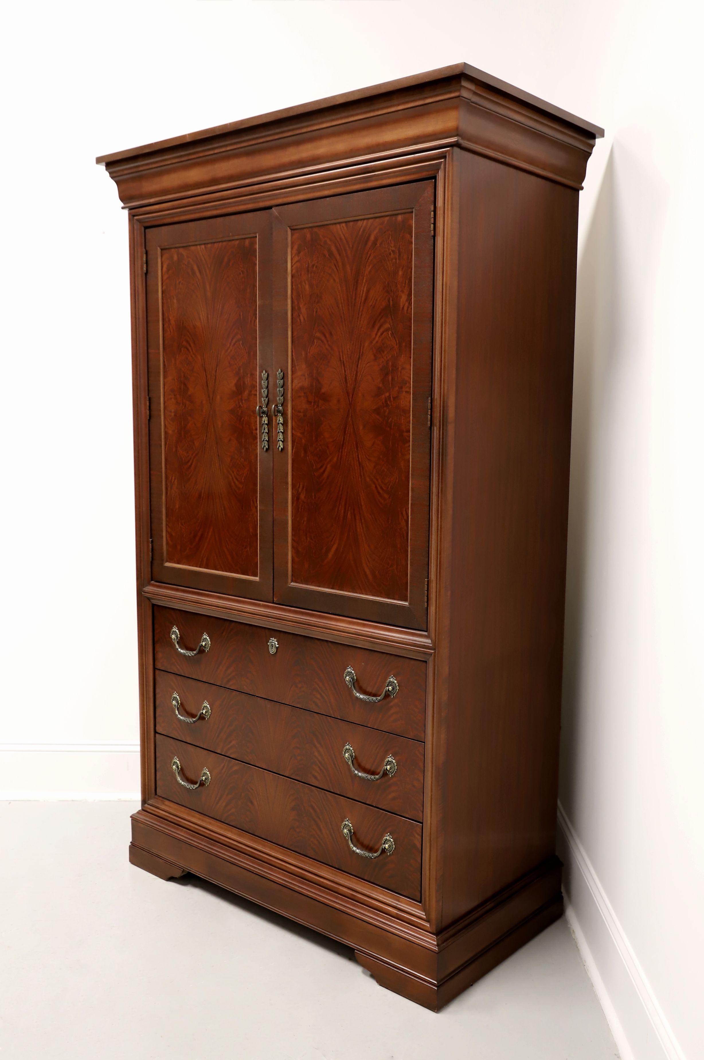 French Provincial DREXEL Studio Marseille Mahogany French Style Armoire / Linen Press For Sale