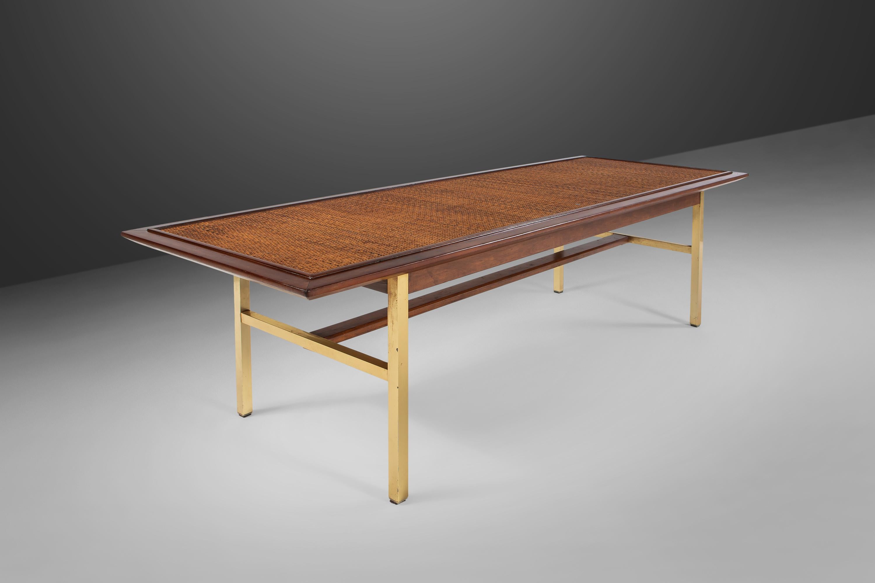 Table basse Drexel Sun Coast en laiton de Kipp Stewart & Stewart McDougall, États-Unis en vente 3