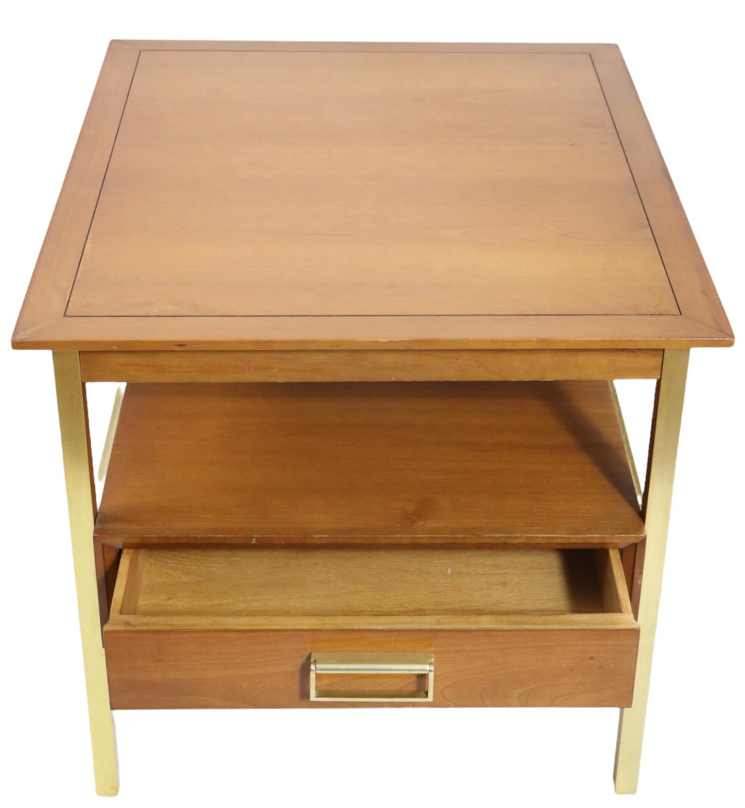 Drexel Suncoast Side, End Table Designed by Kipp Stewart In Good Condition For Sale In New York, NY
