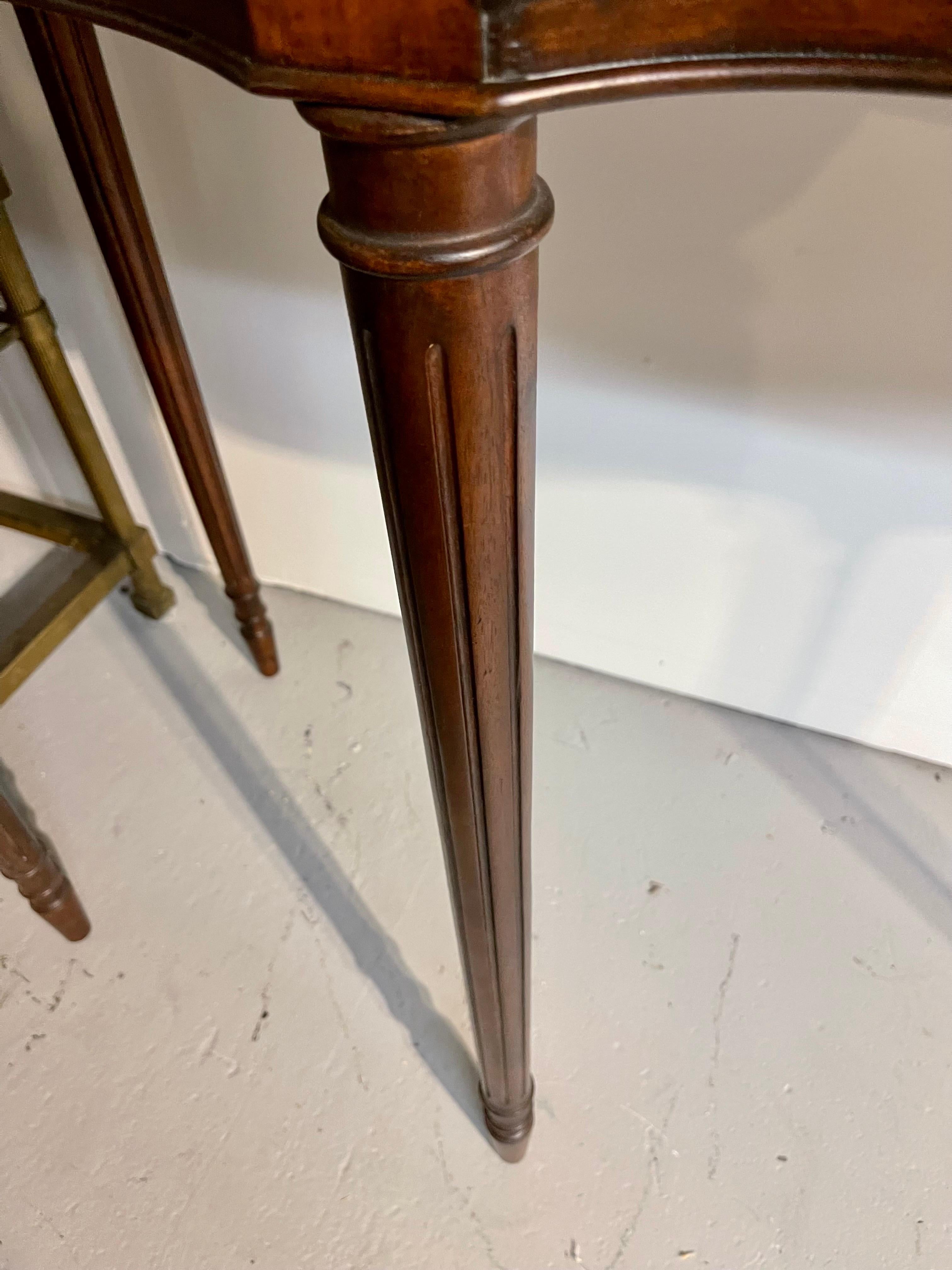 Drexel Tall Mahogany Inlay Large Console Table Buffet Dry Bar 6