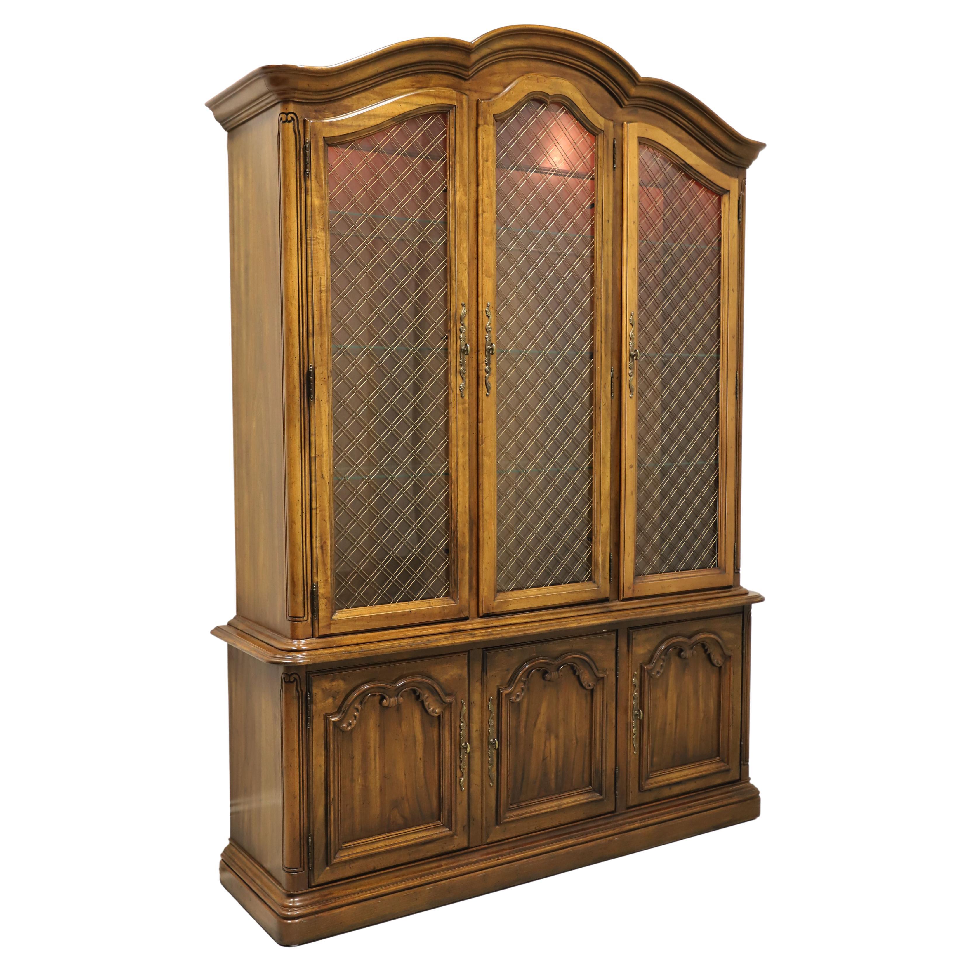 DREXEL Touraine II Pecan French Country China Cabinet