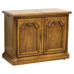 DREXEL Touraine II Pecan French Country Flip Top Server on Casters