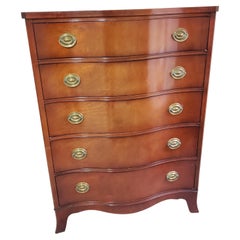 Drexel Travis Court Collection Mahogany Federal Chest of Drawers, circa 1940s