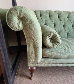 Drexel Tufted Scroll Arm Chesterfield Sofa for Lillian August