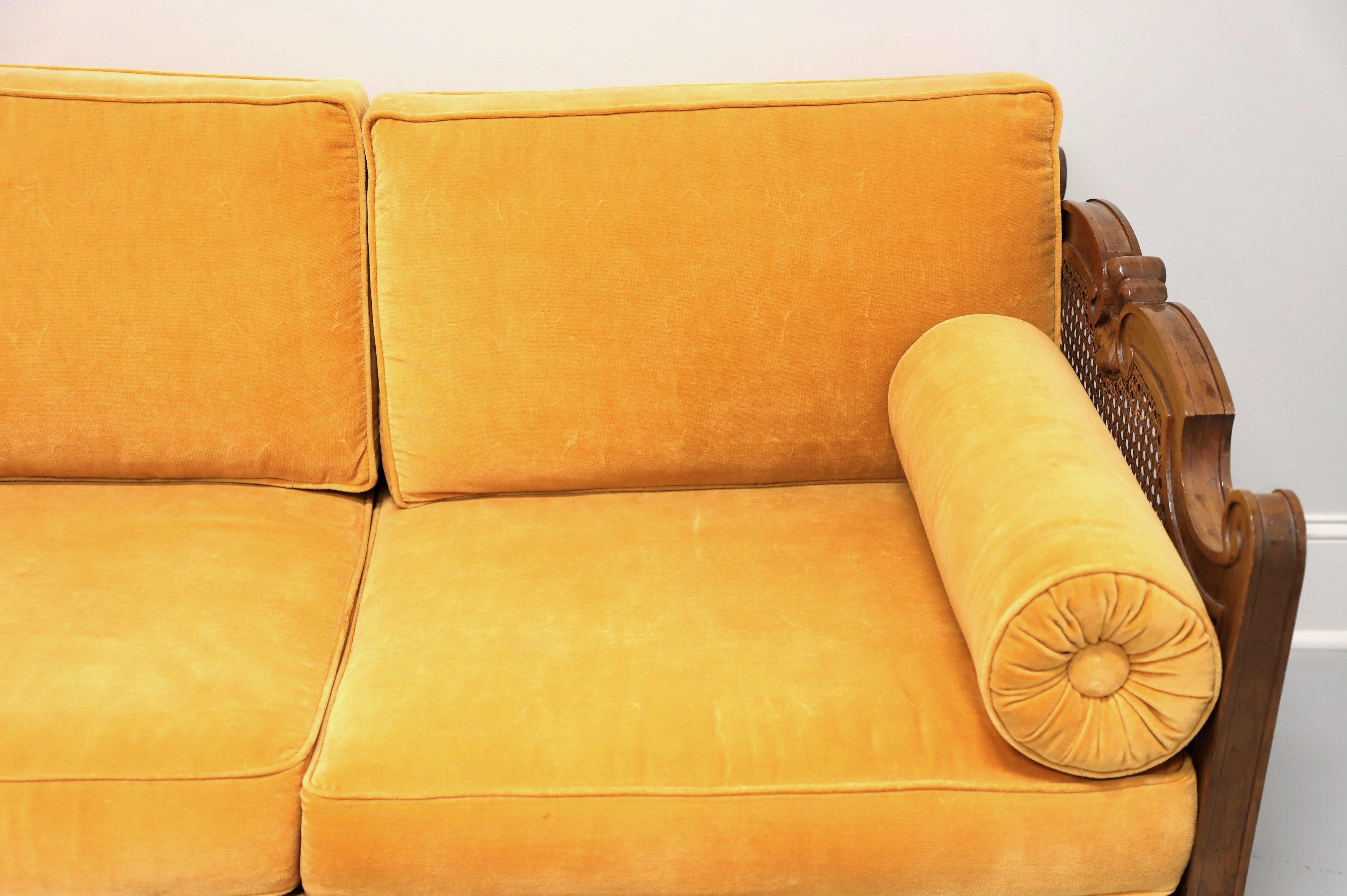 Spanish Colonial DREXEL Velero Mid 20th Century Spanish Style Caned Sofa