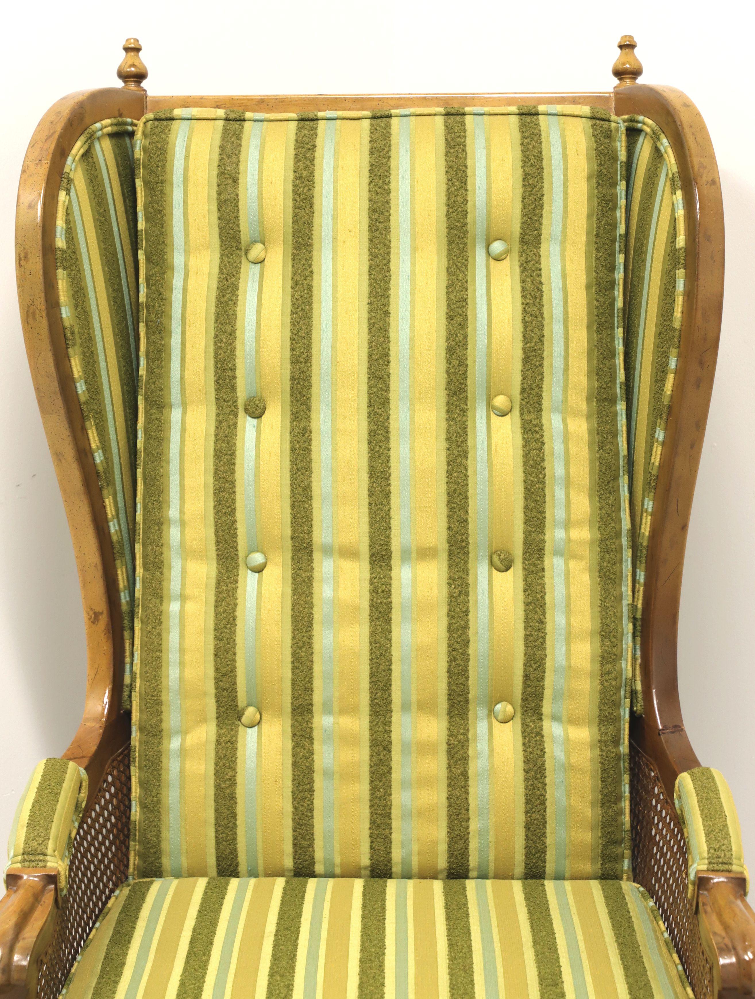 DREXEL Velero Mid 20th Century Spanish Style Wing Chair In Good Condition In Charlotte, NC