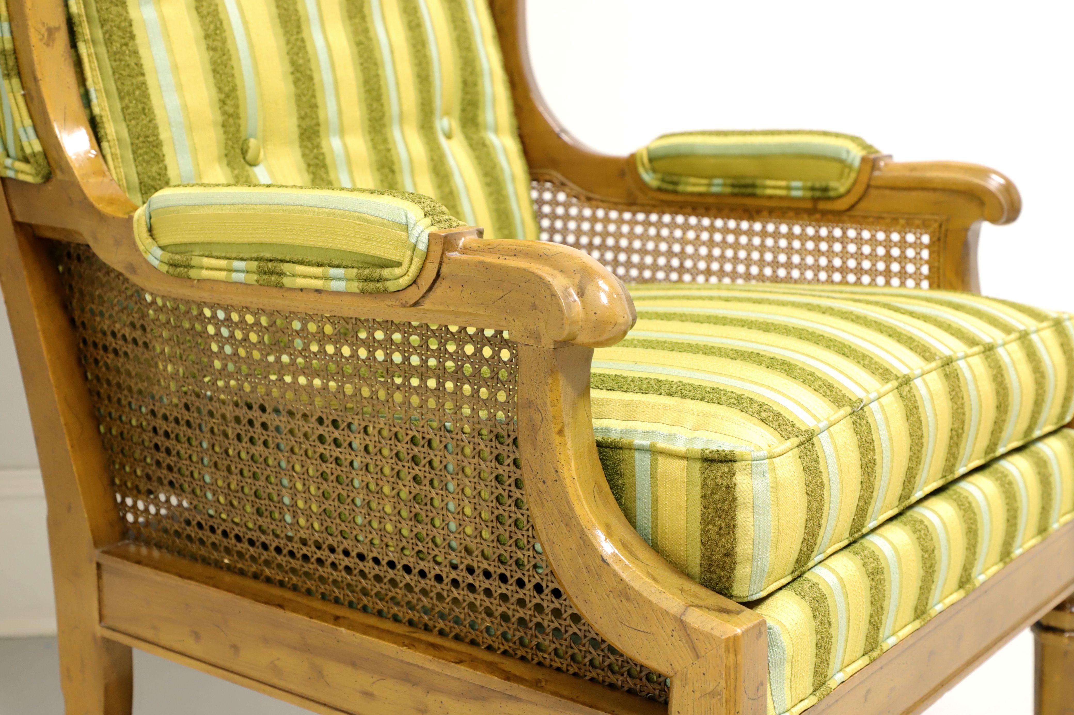 Fabric DREXEL Velero Mid 20th Century Spanish Style Wing Chair