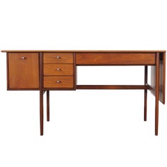 Drexel Walnut "Parallel" Writing Desk by Barney Flagg