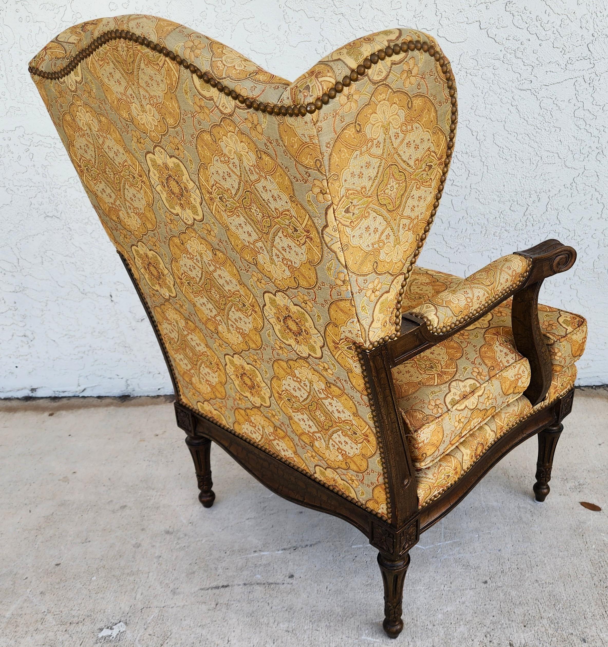 Cotone Sedia Drexel Wingback della Collection'S in vendita