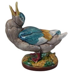 Dreyfus Majolica Duck Figure