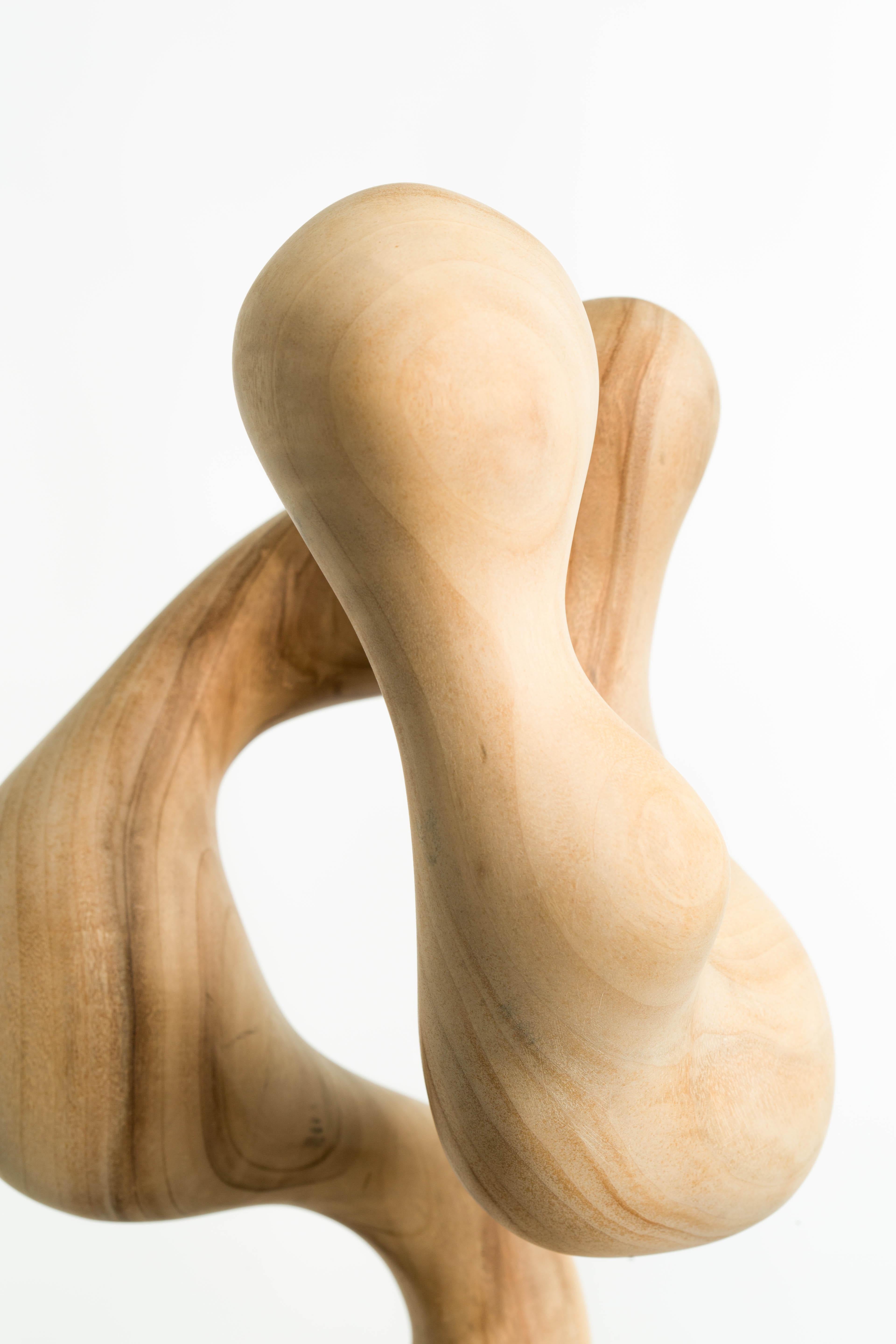 Raw, Wood, Abstract, Contemporary, Modern, Sculpture, Art, Geometric, Form, Flow For Sale 3