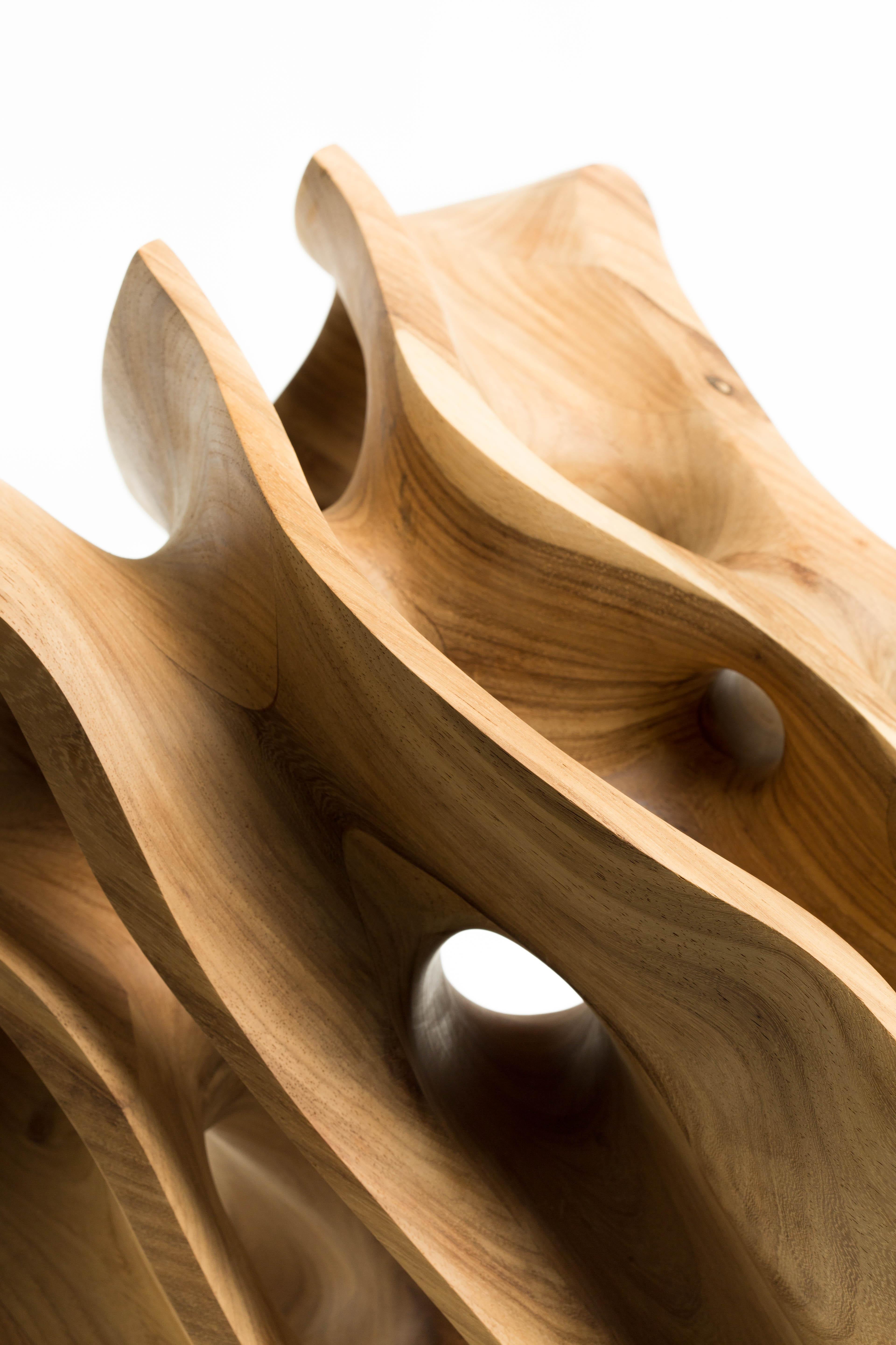 Grezzo, Wood, Cubo, Astratto, Contemporaneo, Moderno, Scultura, Arte, Geometrica in vendita 7