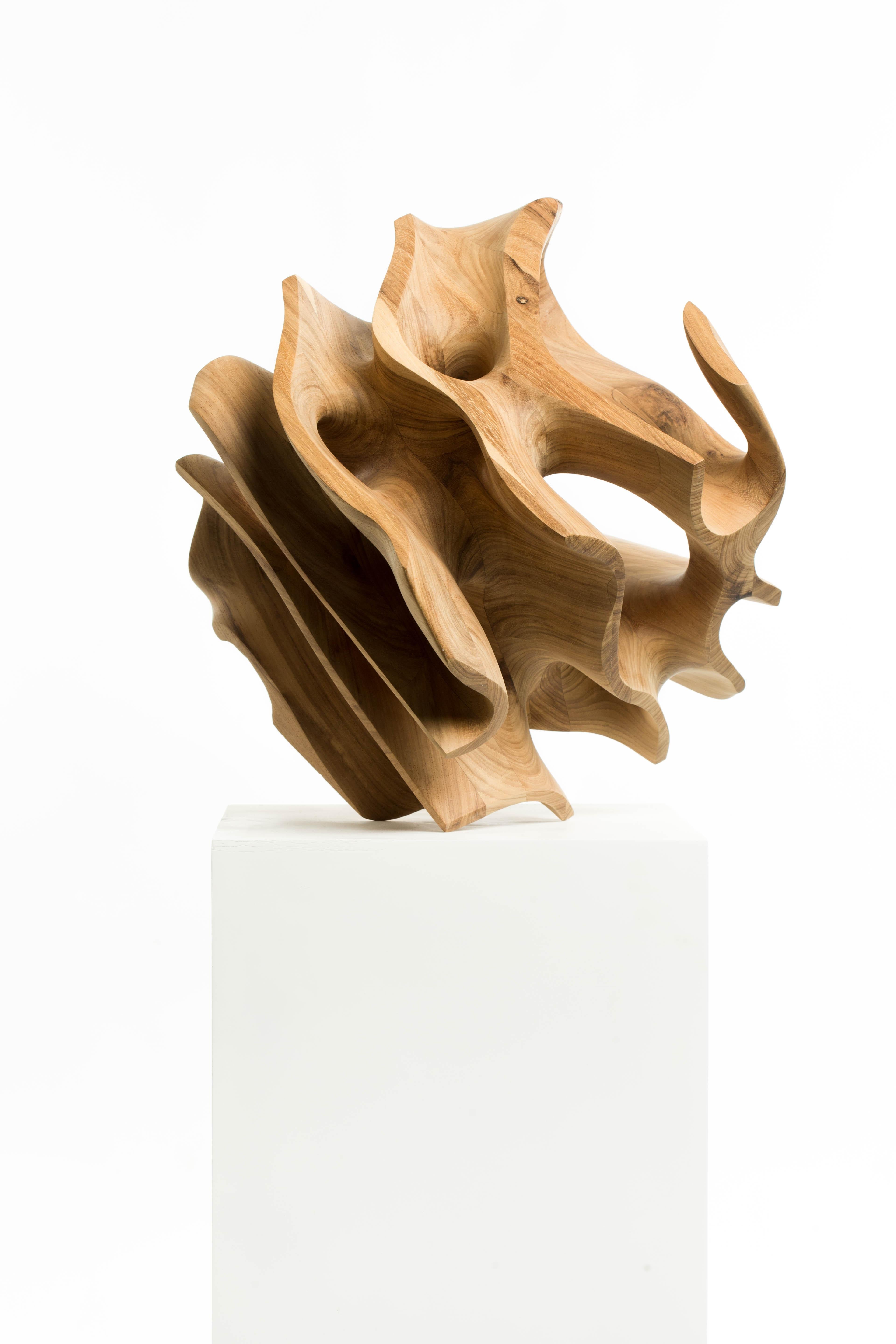 Grezzo, Wood, Cubo, Astratto, Contemporaneo, Moderno, Scultura, Arte, Geometrica in vendita 2