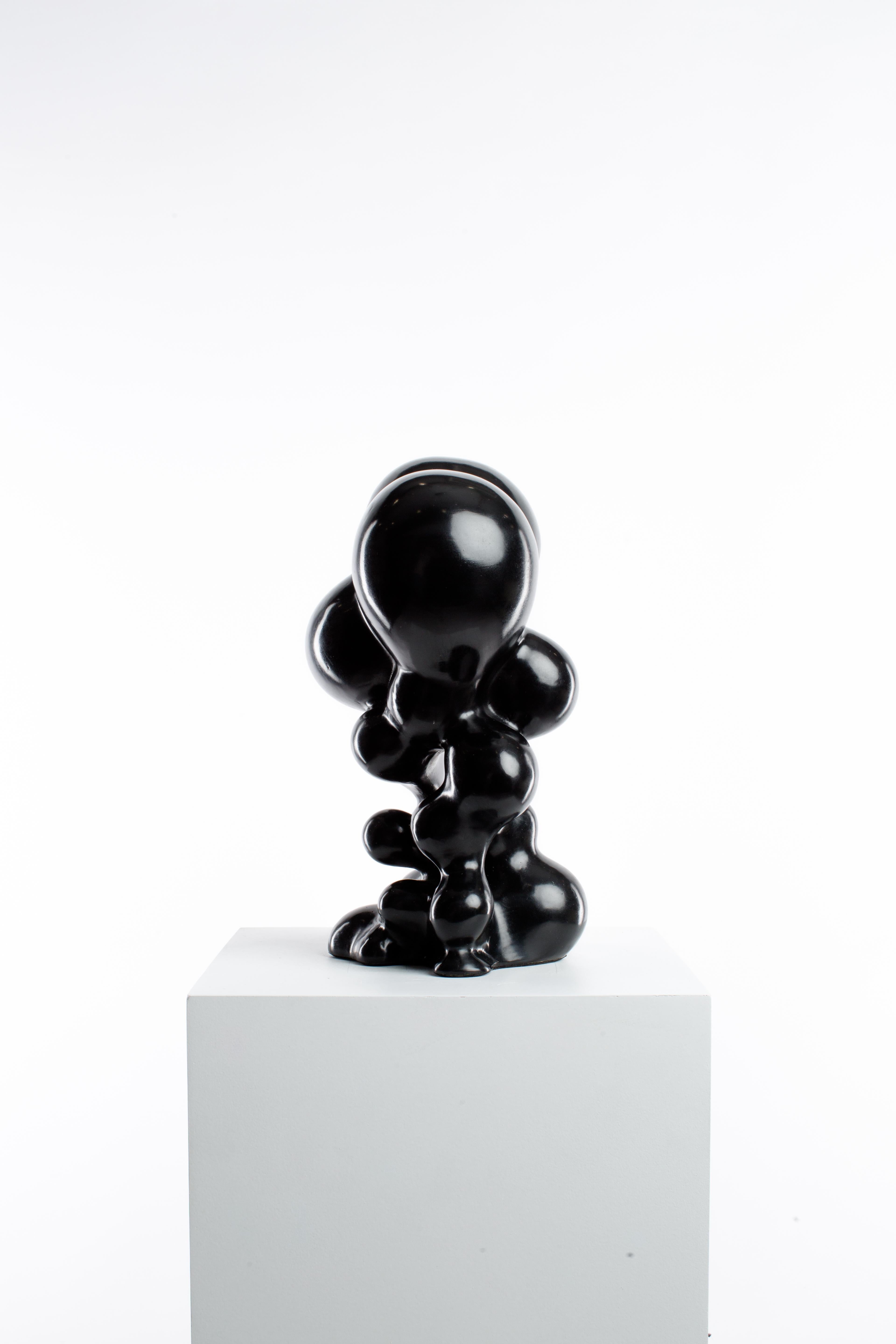Black, Bronze, Patina, Abstract, Contemporary, Modern, Sculpture 2nd edition For Sale 2