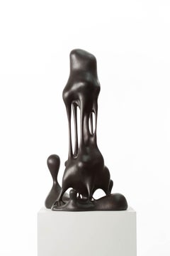 Black, Stained, Wood, Sticky, Art, Modern, Sculpture, Contemporary, Reflection
