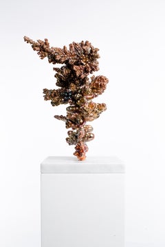 Copper, Crystal, Polished, Raw, Abstract, Contemporary, Modern, Art, Sculpture