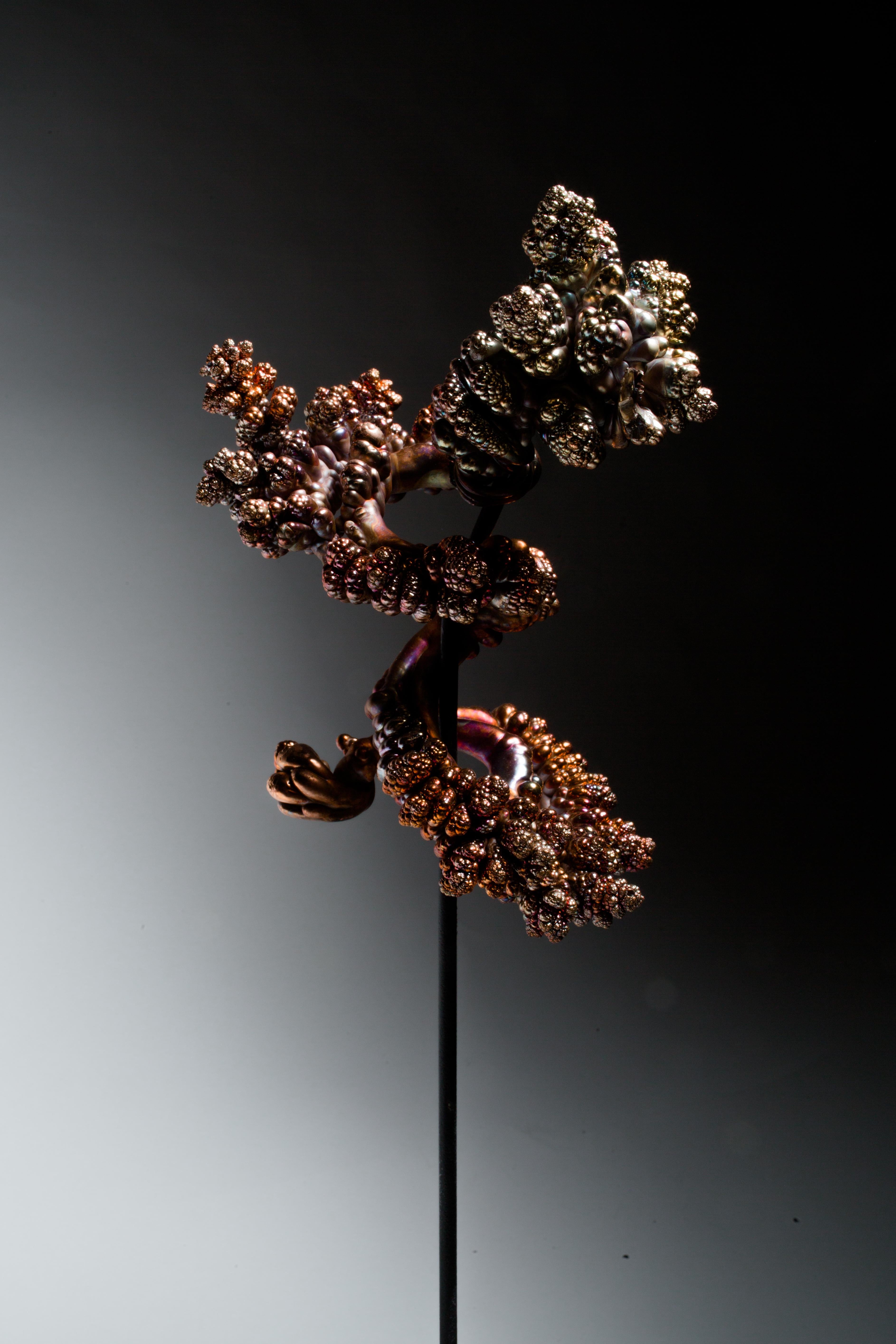 Copper, Crystal, Polished, Raw, Abstract, Contemporary, Modern, Art, Sculpture 2